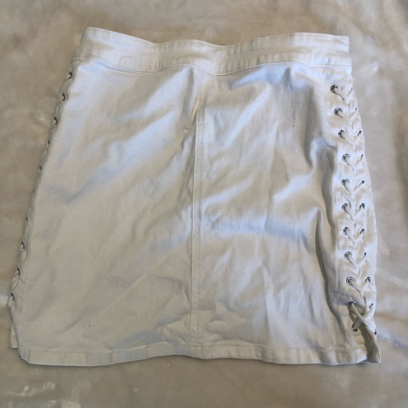 High waisted white skirt size large - Picture 1 of 5
